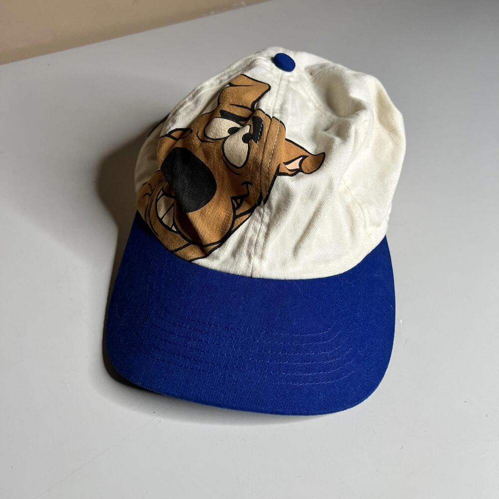 Vintage Scooby-Doo Paramount Parks Hat Cap Snap Back Mens One Size White 90s